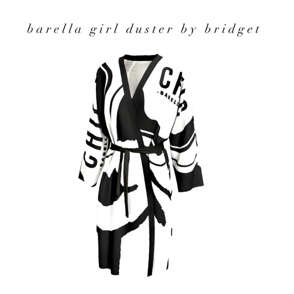 Barella Girl Duster Black & White - Picture 2 of 5